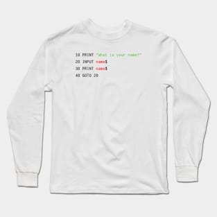 The BASIC Pickup Line Long Sleeve T-Shirt